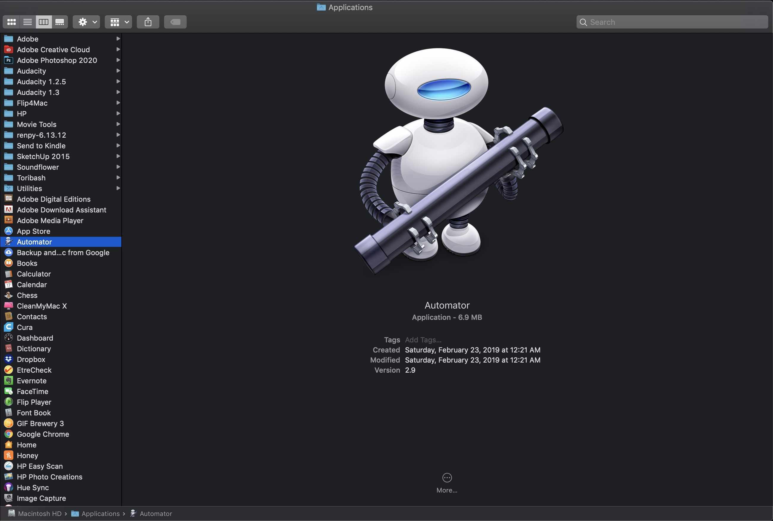 Mac automator minimize apps